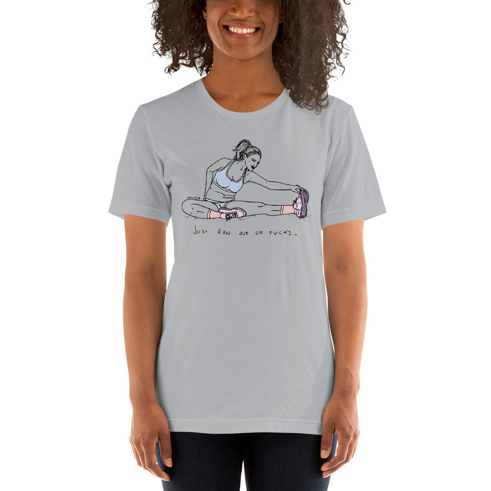 " Just Ran Out Of Fuck ( Front & Back ) " Short-Sleeve Unisex T-Shirt