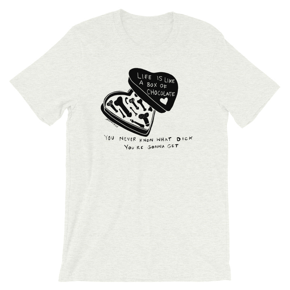 " Life Is Like A Box Of Chocolate " Short-Sleeve Unisex T-Shirt