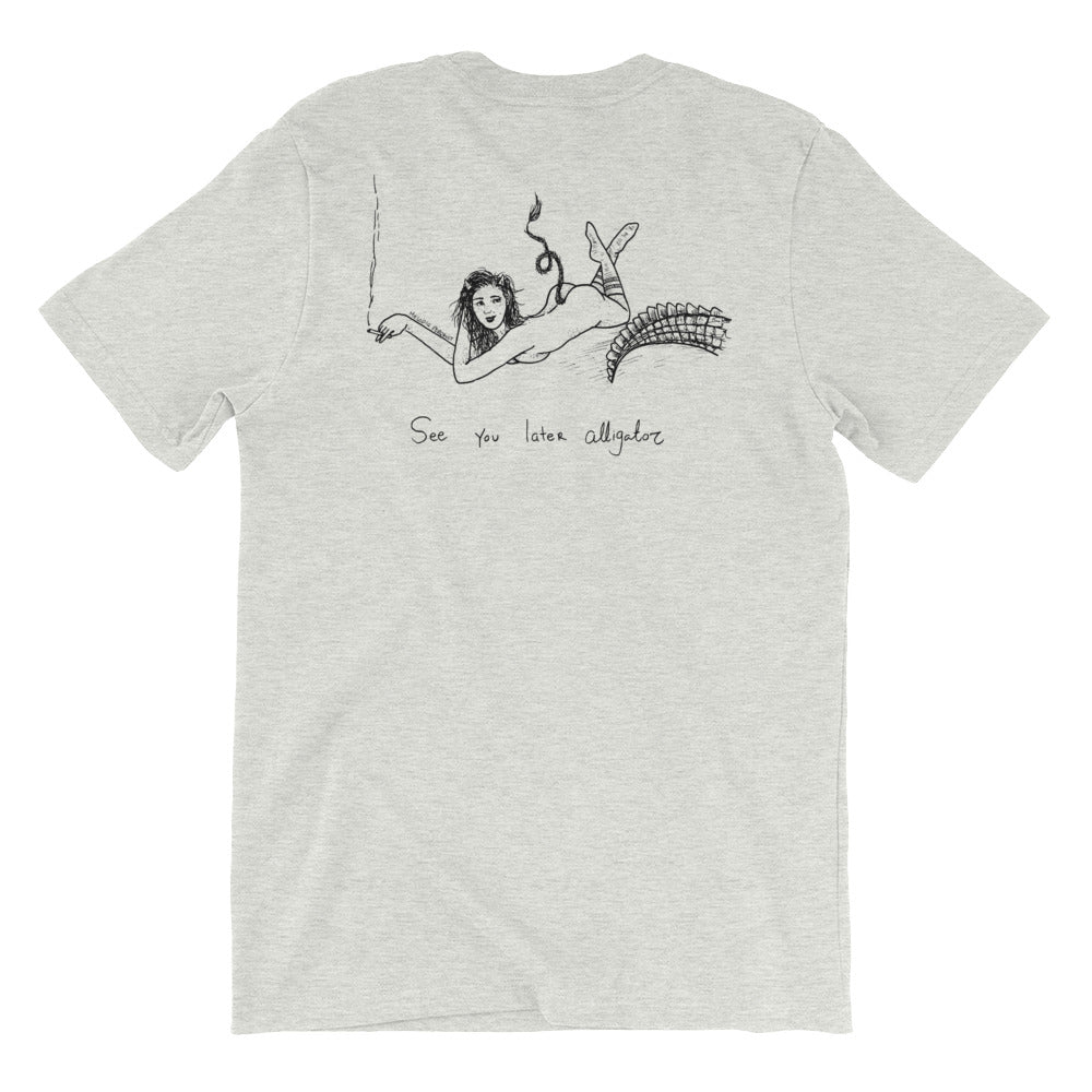 " It's Been A While Croc X See you later " Front and Back Print Short-Sleeve Unisex T-Shirt