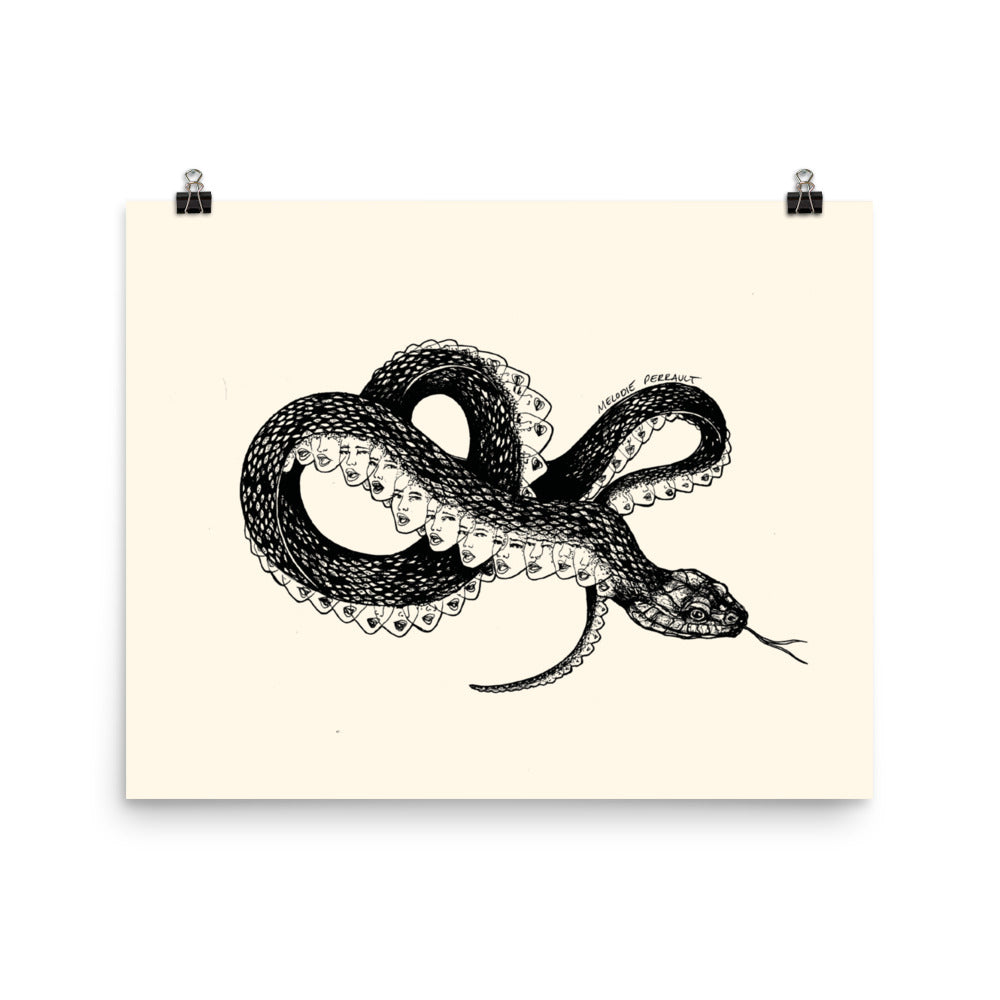 " Inverted Medusa " Print Poster