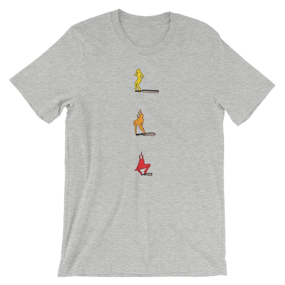 " playing with fire " Short-Sleeve Unisex T-Shirt