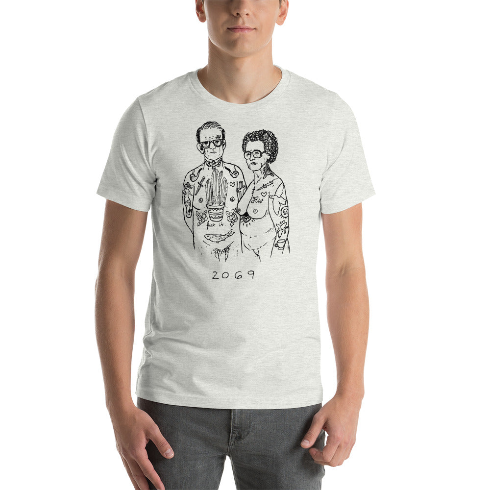 " Us X Rest In Pussy " Combo Short-Sleeve Unisex T-Shirt