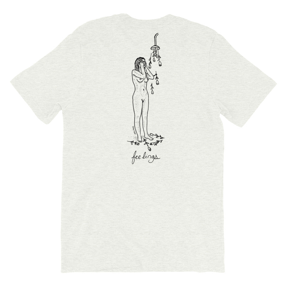 " Feelings " x " Pressure " Front and Back Short-Sleeve Unisex T-Shirt