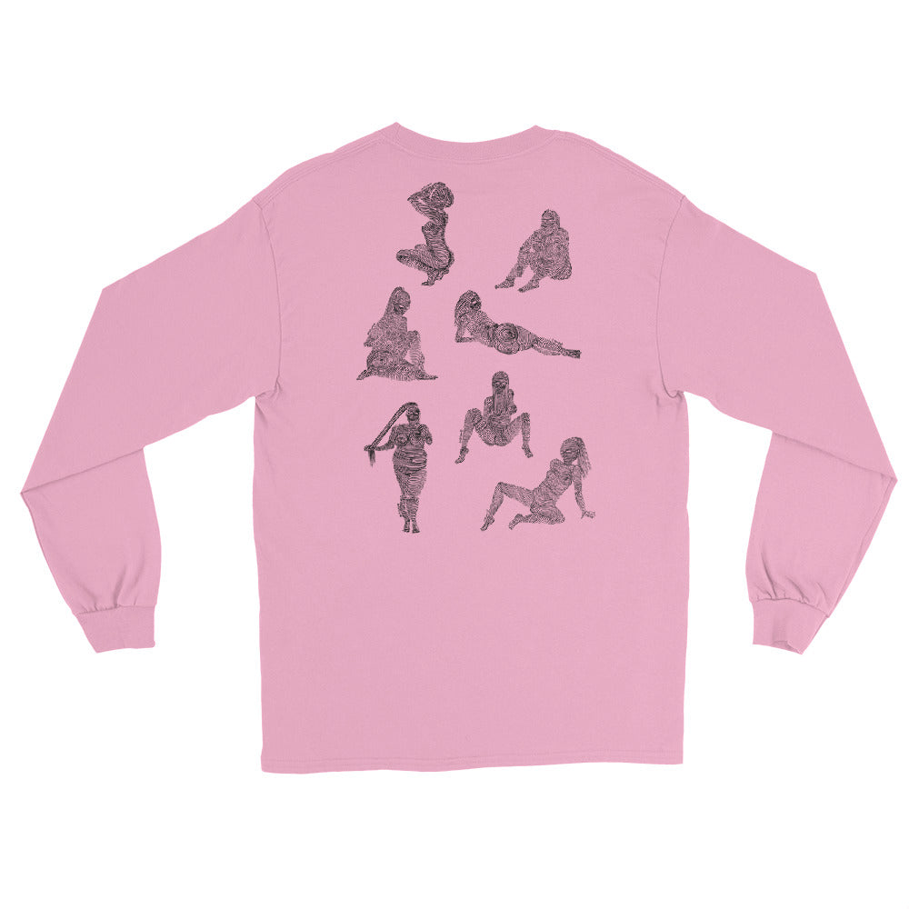 " 4 /7 Deadly sins " Front and back Print Unisex’s Long Sleeve Shirt