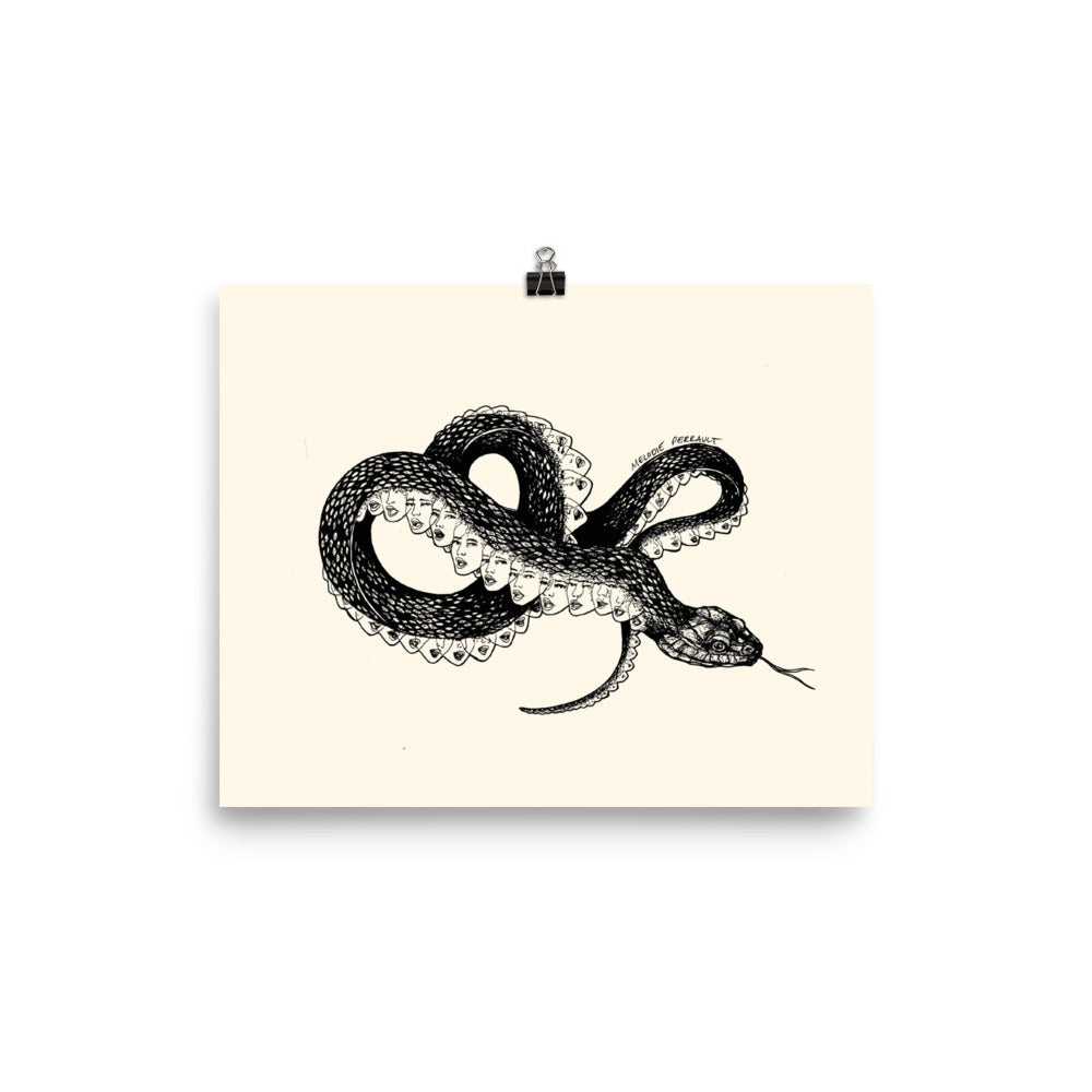 " Inverted Medusa " Print Poster