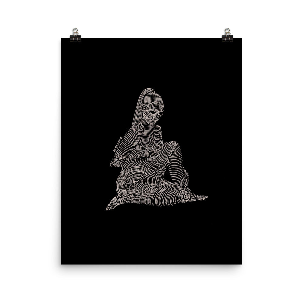 " 2/7 Deadly sins " White Ink Print/Poster