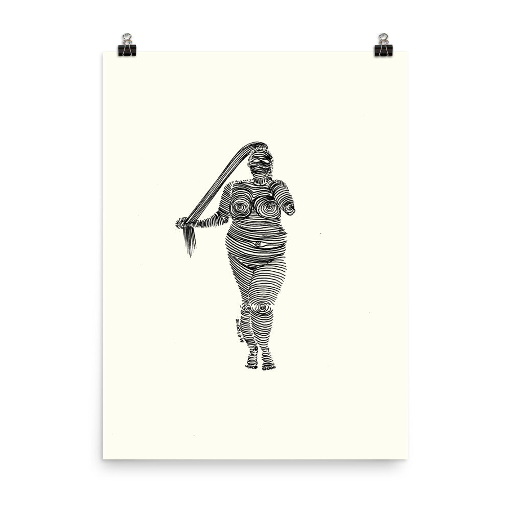 " 4 /7 Deadly sins " Black Ink, Print/Poster