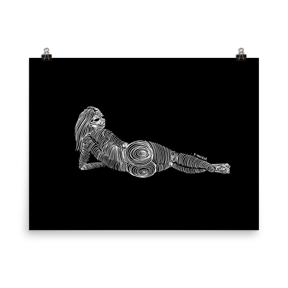 " 3/7 Deadly sins " White Ink, Print/Poster