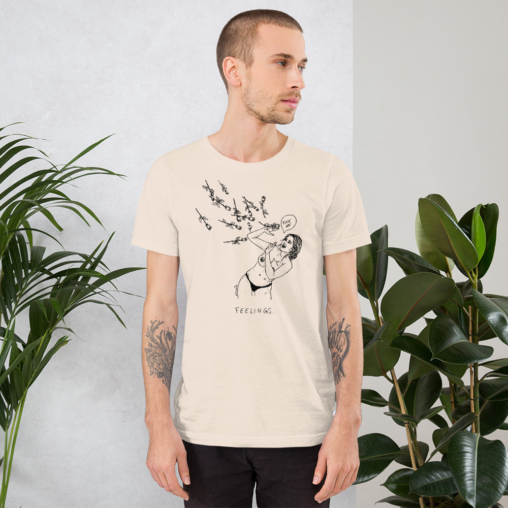 " Feelings, Fuck No " Short-Sleeve Unisex T-Shirt