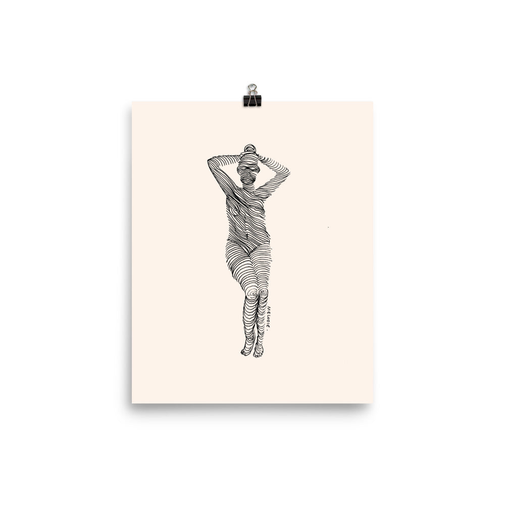 " 7 Deadly Sins + 1 " Black Ink Print / Poster