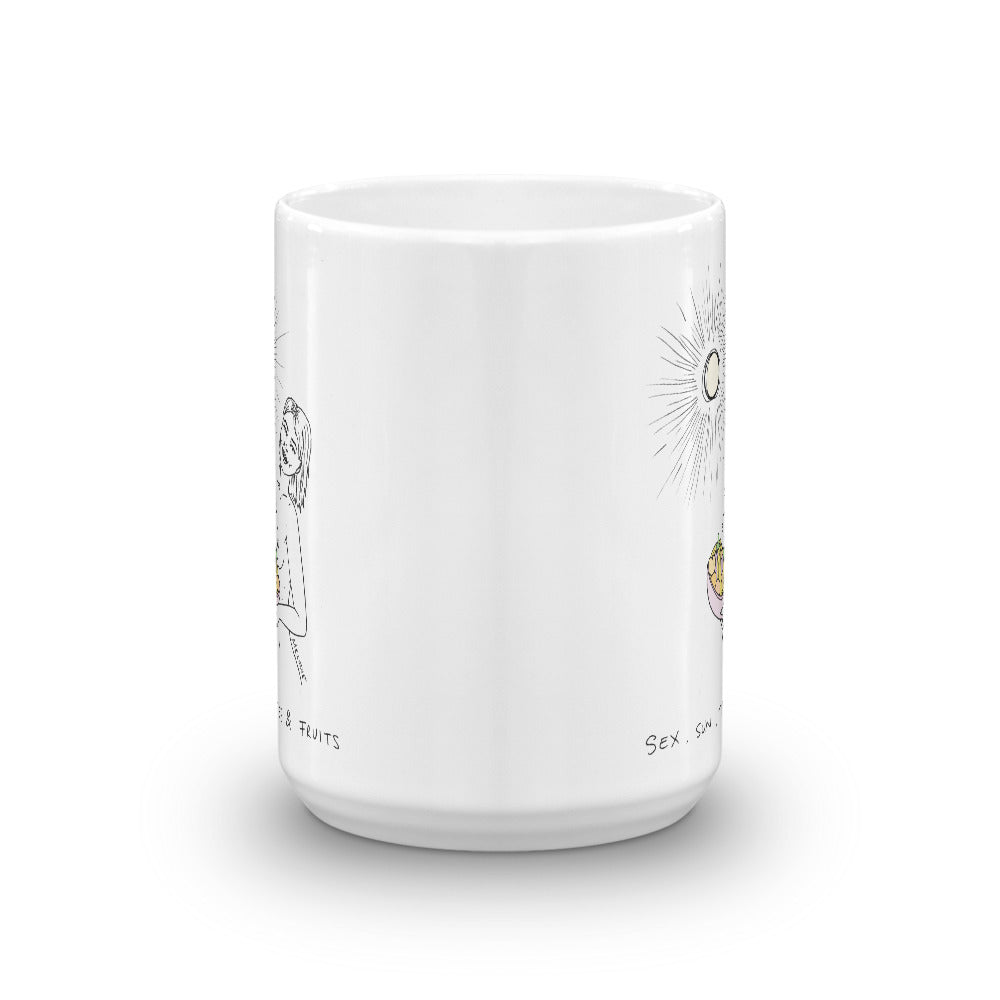 " Sex, Sun, Titties & Fruits " Mug