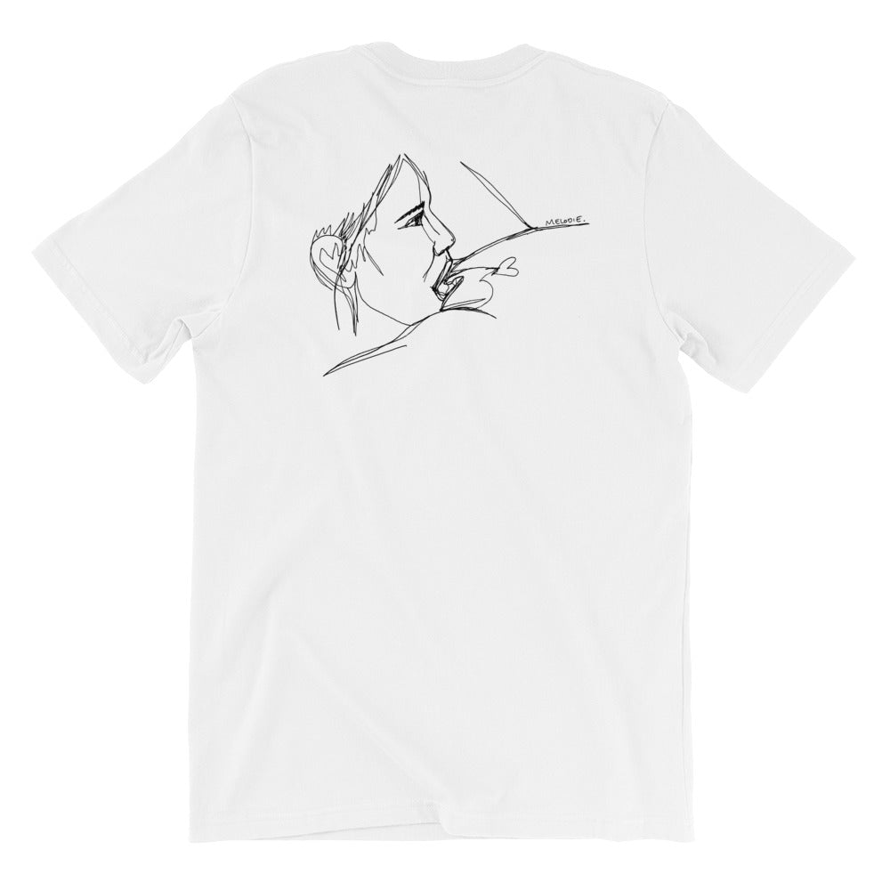 " Happy Meal " Front And Back Print. Unisex Short Sleeve Jersey T-Shirt with Tear Away Label