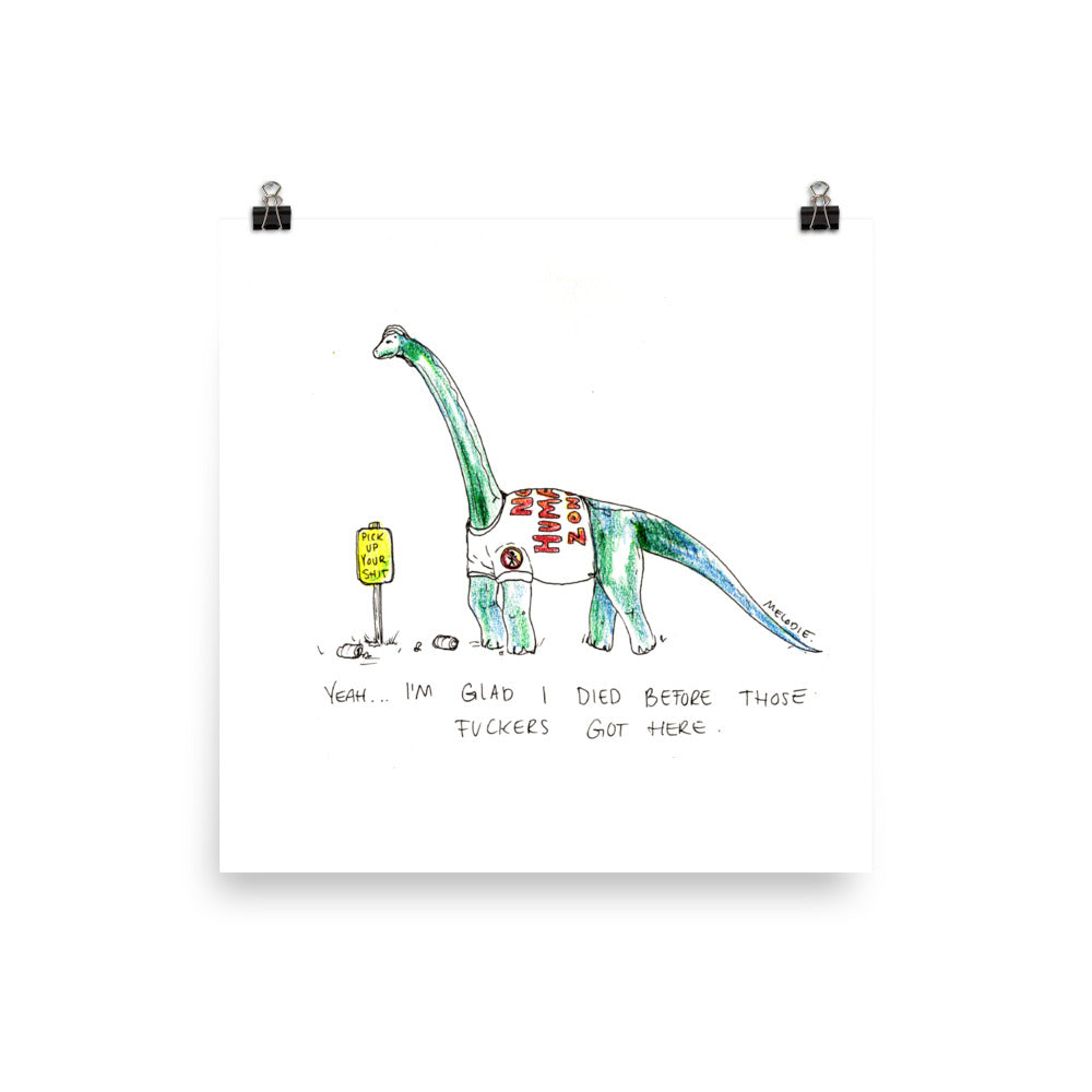" Ice Age " Dinosaur Poster