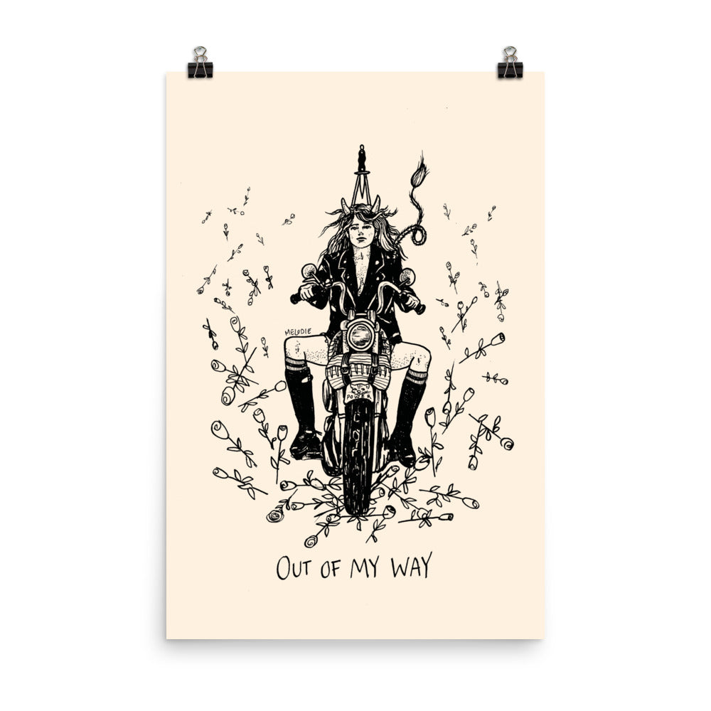 " Out of my way " Poster