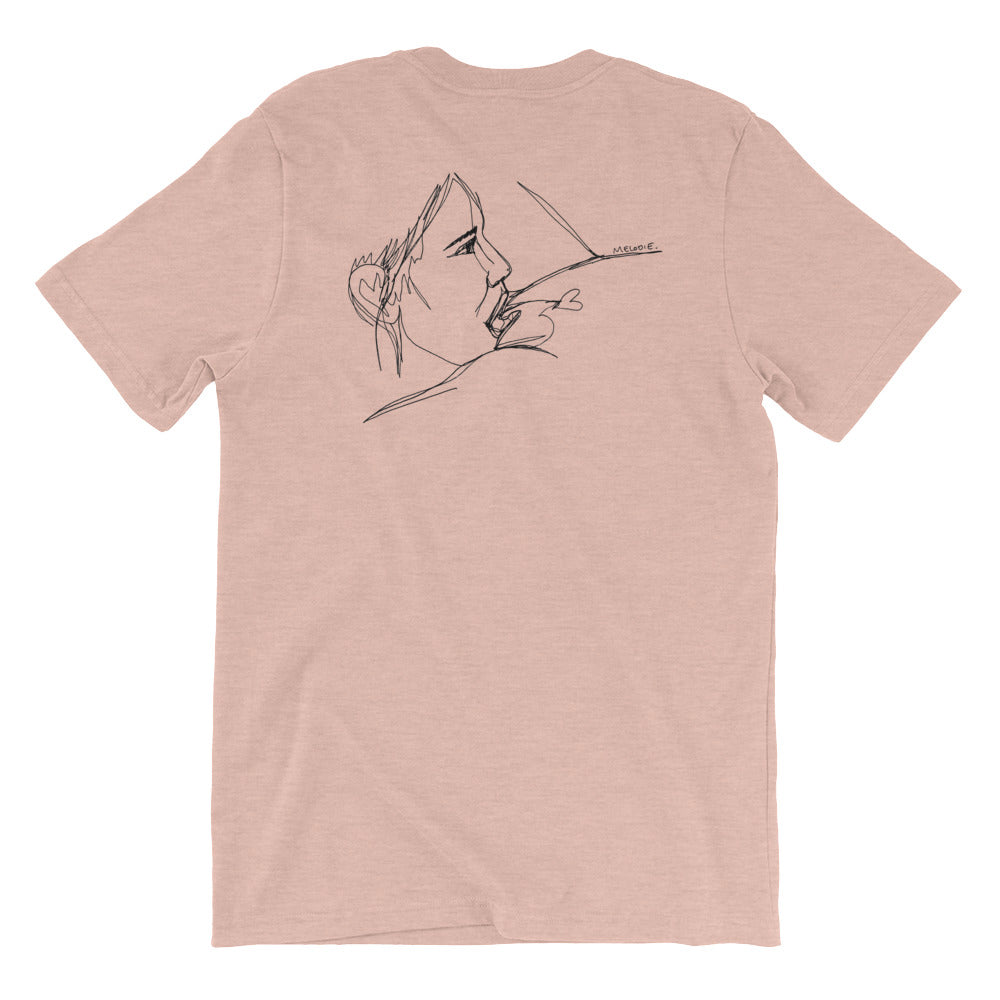 " Happy Meal " Front And Back Print. Unisex Short Sleeve Jersey T-Shirt with Tear Away Label