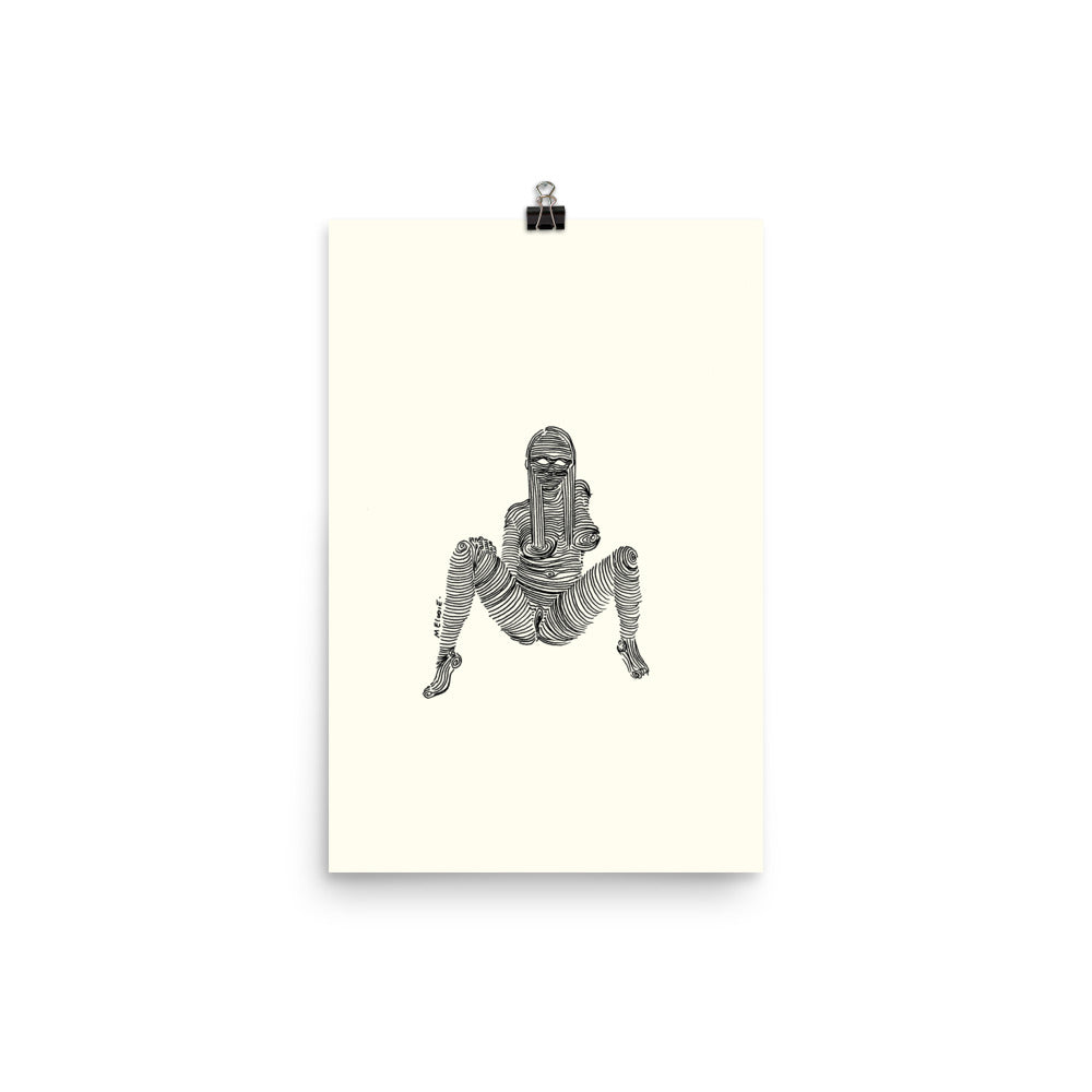 " 1/7 Deadly sins " Black Ink. Print/Poster