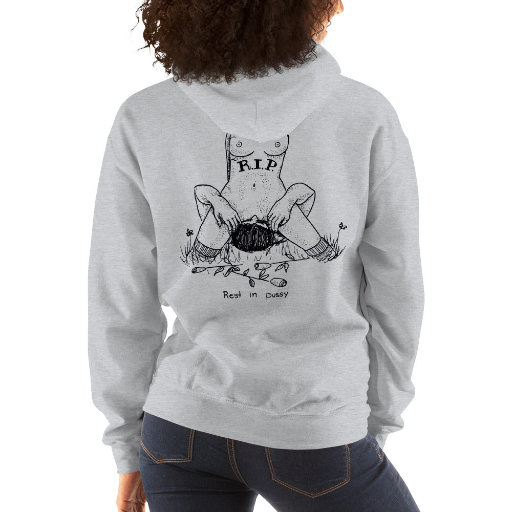 " Us x Rest In Pussy " Combo Unisex Hooded Sweatshirt