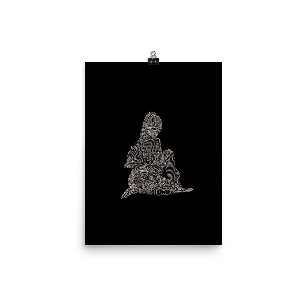 " 2/7 Deadly sins " White Ink Print/Poster