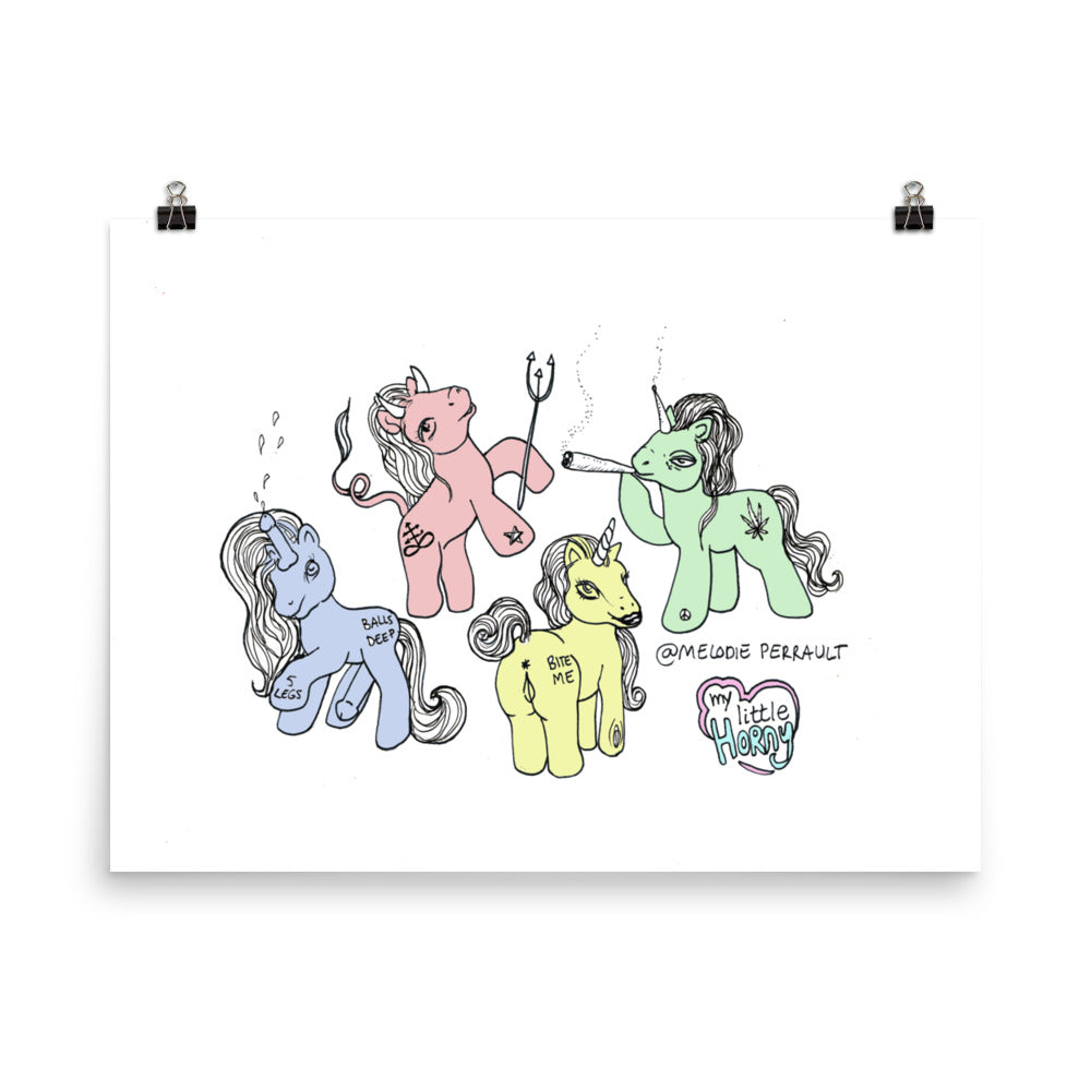 " My Little Horny " Print / Poster