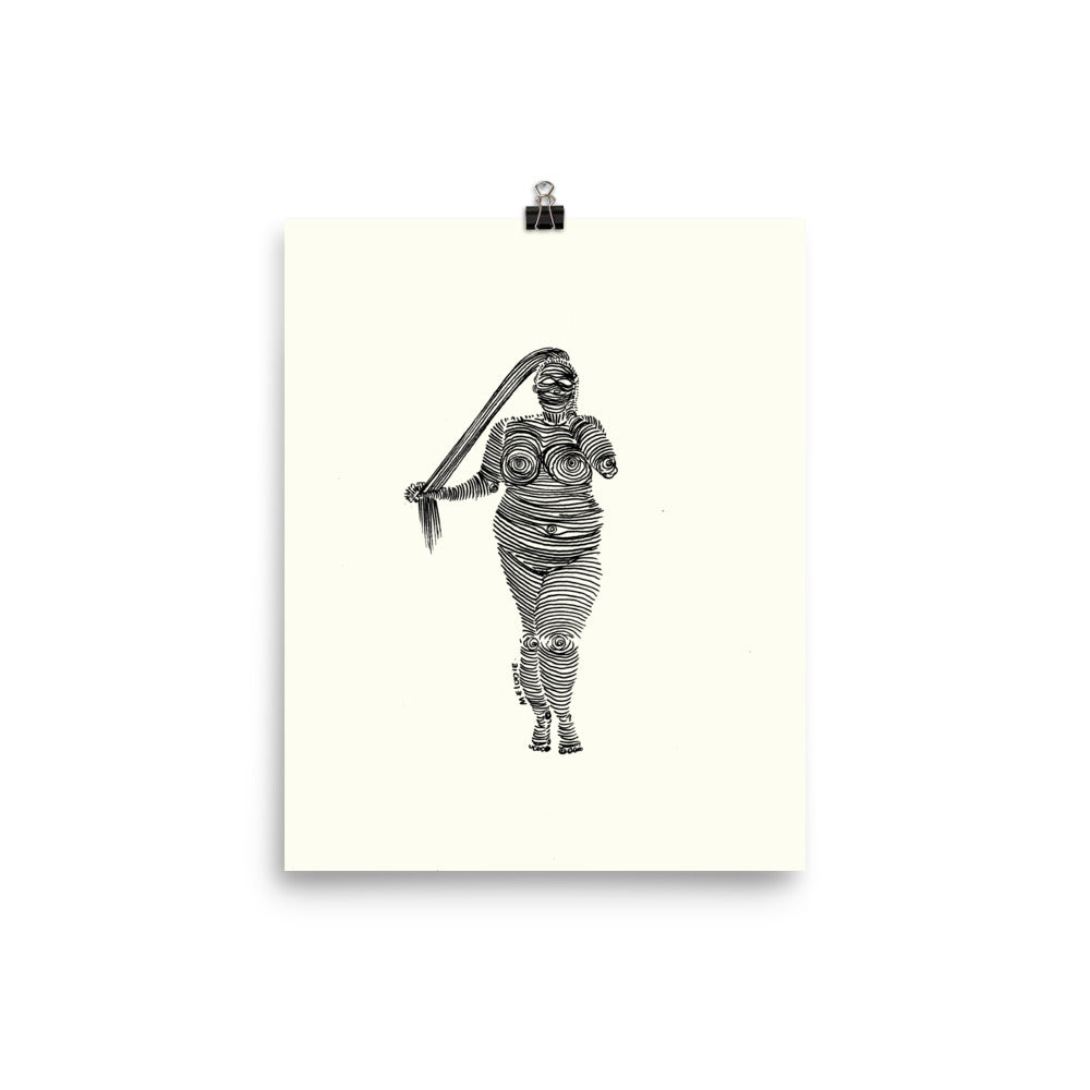 " 4 /7 Deadly sins " Black Ink, Print/Poster