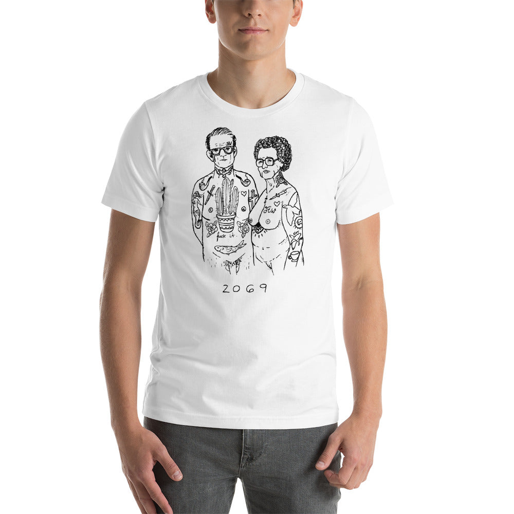" Us X Rest In Pussy " Combo Short-Sleeve Unisex T-Shirt