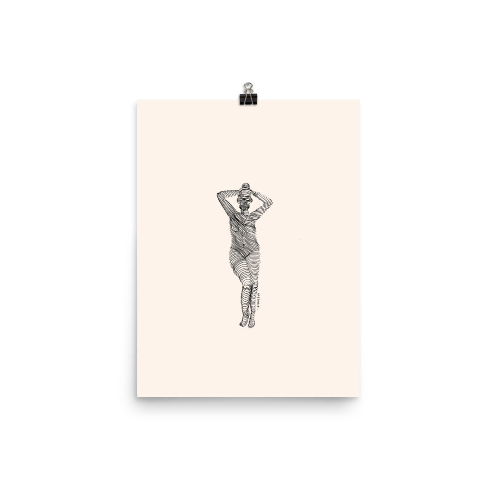 " 7 Deadly Sins + 1 " Black Ink Print / Poster