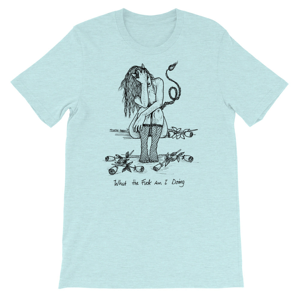 " WTF Am I Doing ? " Short-Sleeve Unisex T-Shirt