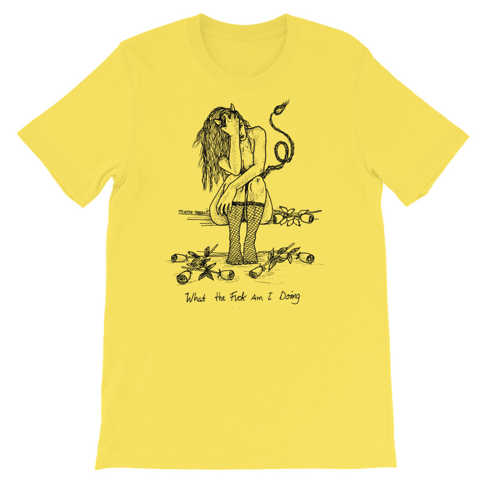 " WTF Am I Doing ? " Short-Sleeve Unisex T-Shirt