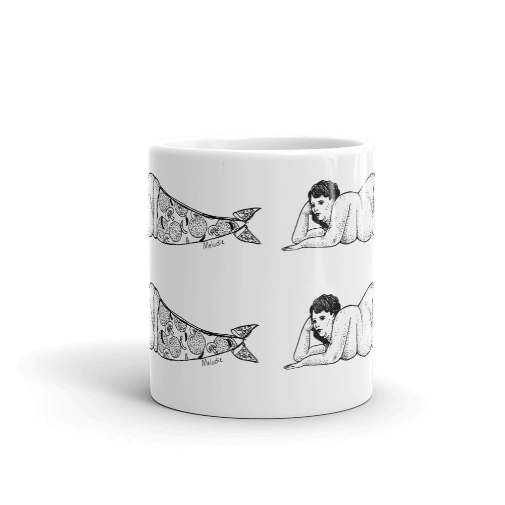 " Pizza Mermaid " Mug