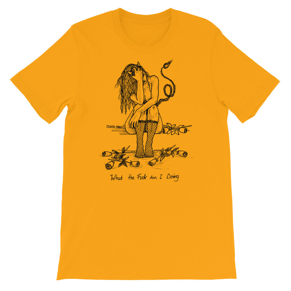 " WTF Am I Doing ? " Short-Sleeve Unisex T-Shirt