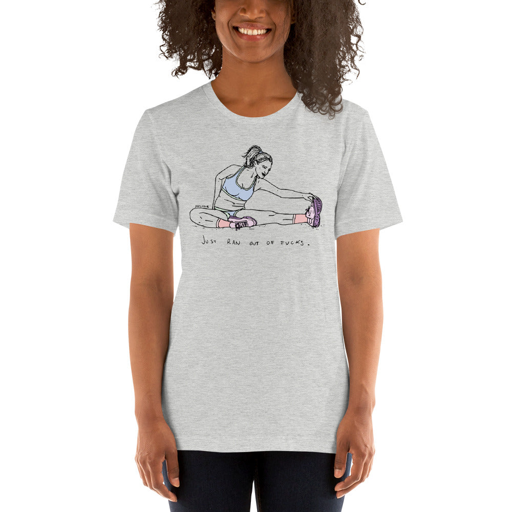 " Just Ran Out Of Fuck ( Front & Back ) " Short-Sleeve Unisex T-Shirt