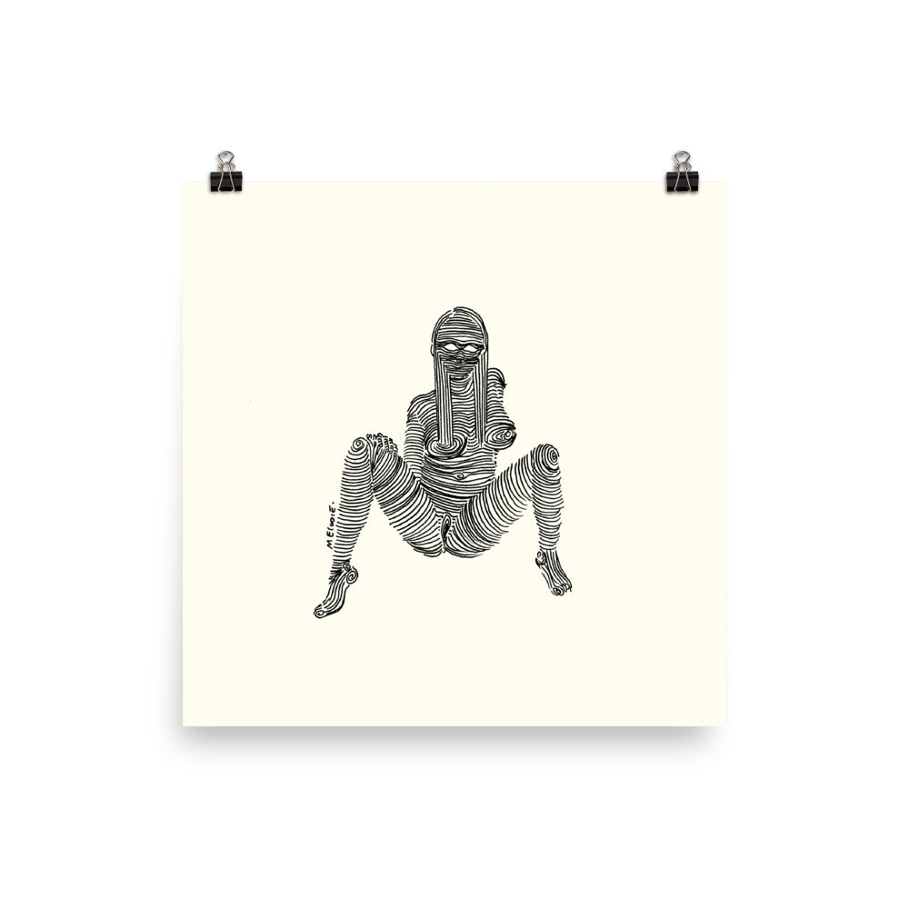 " 1/7 Deadly sins " Black Ink. Print/Poster