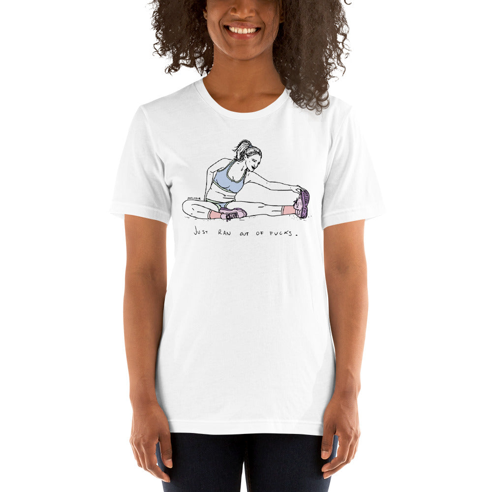 " Just Ran Out Of Fuck ( Front & Back ) " Short-Sleeve Unisex T-Shirt