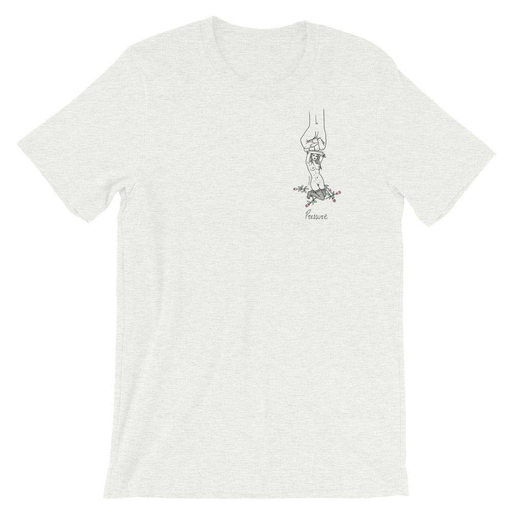 " Feelings " x " Pressure " Front and Back Short-Sleeve Unisex T-Shirt
