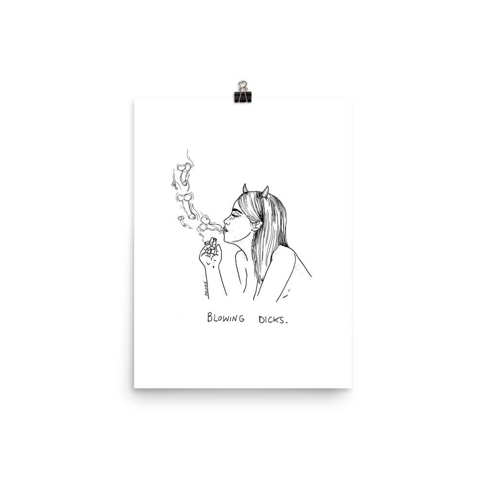 " Blowing Dicks " Print / Poster