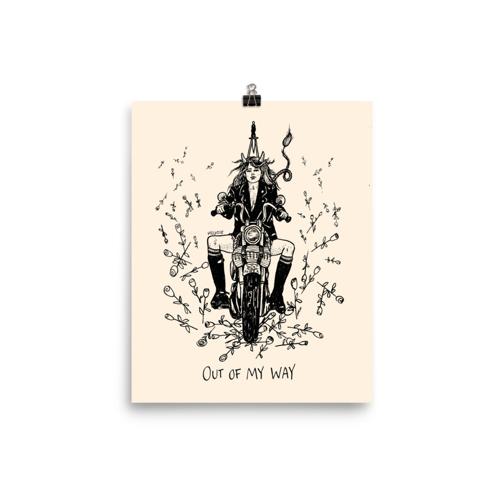 " Out of my way " Poster