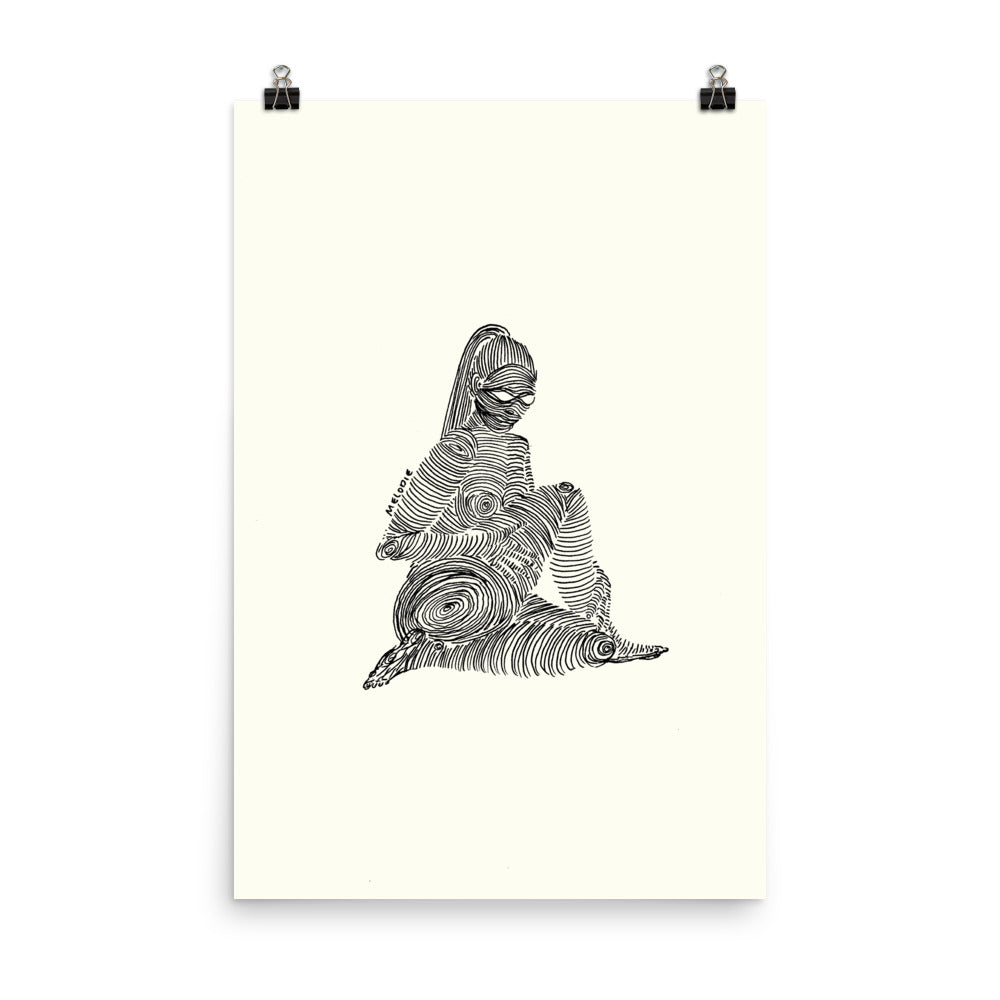 " 2/7 Deadly sins " Black Ink, Print/Poster