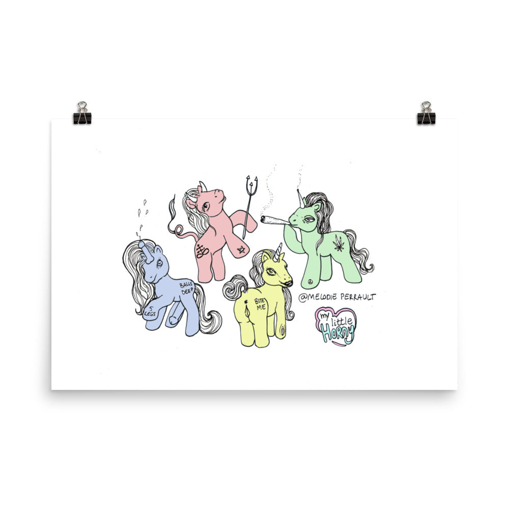 " My Little Horny " Print / Poster