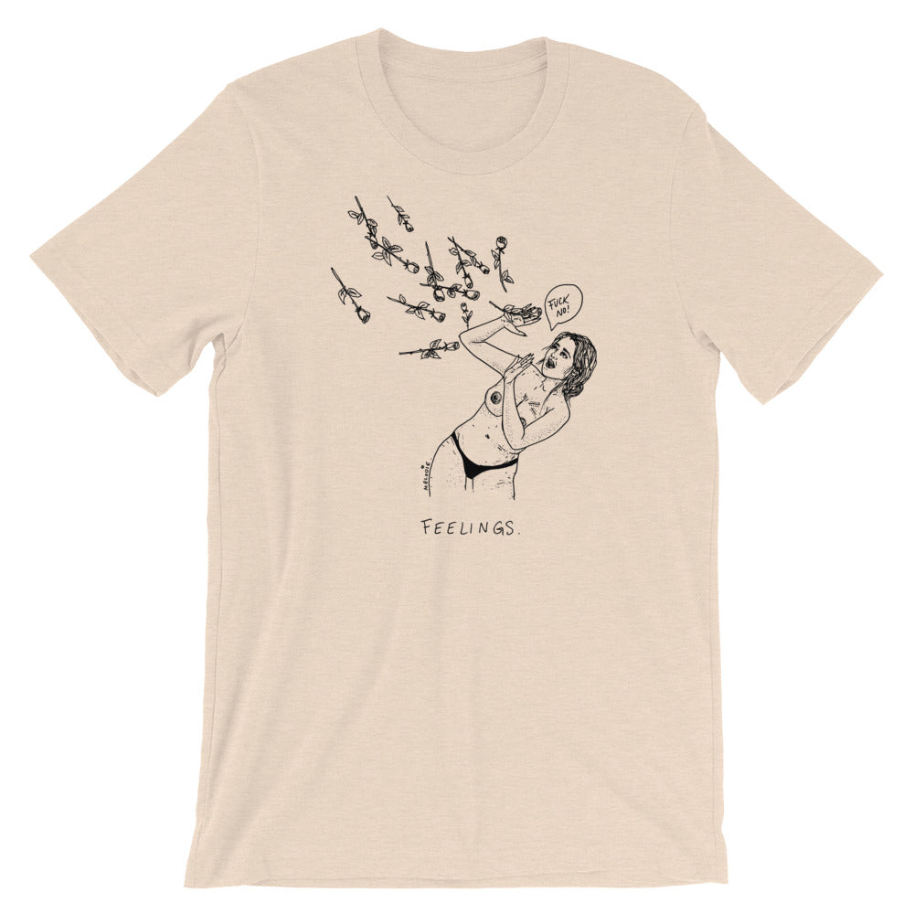 " Feelings, Fuck No " Short-Sleeve Unisex T-Shirt