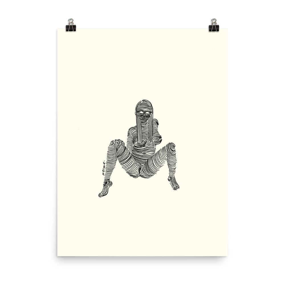 " 1/7 Deadly sins " Black Ink. Print/Poster