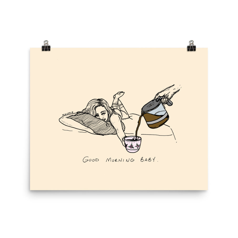 " Good Morning Baby " Enhanced Matte Paper Poster/ Print
