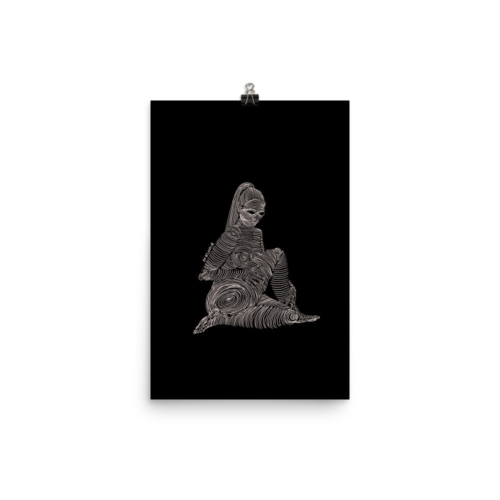 " 2/7 Deadly sins " White Ink Print/Poster
