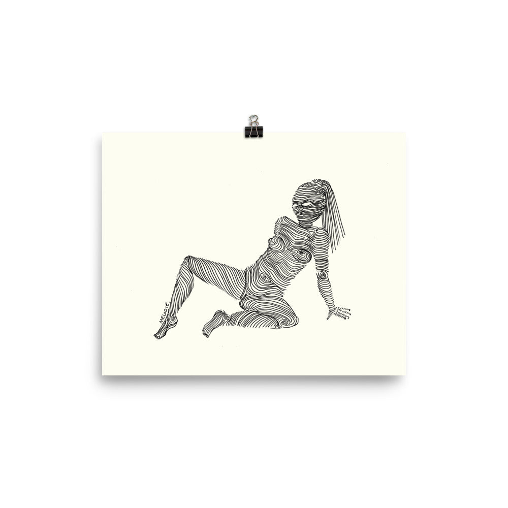 " 6/7 Deadly sins " Black Ink Print/Poster
