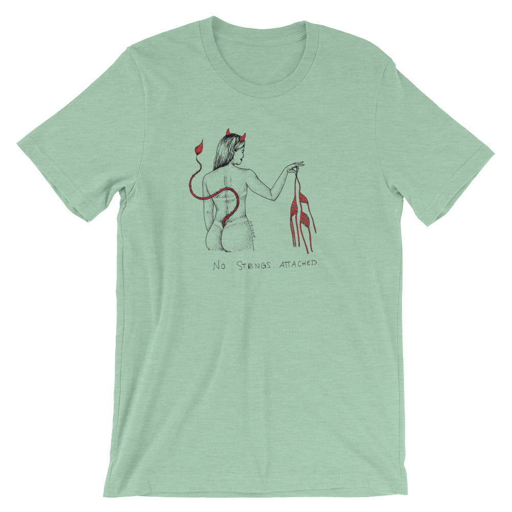 " No Strings Attached " Short-Sleeve Unisex T-Shirt