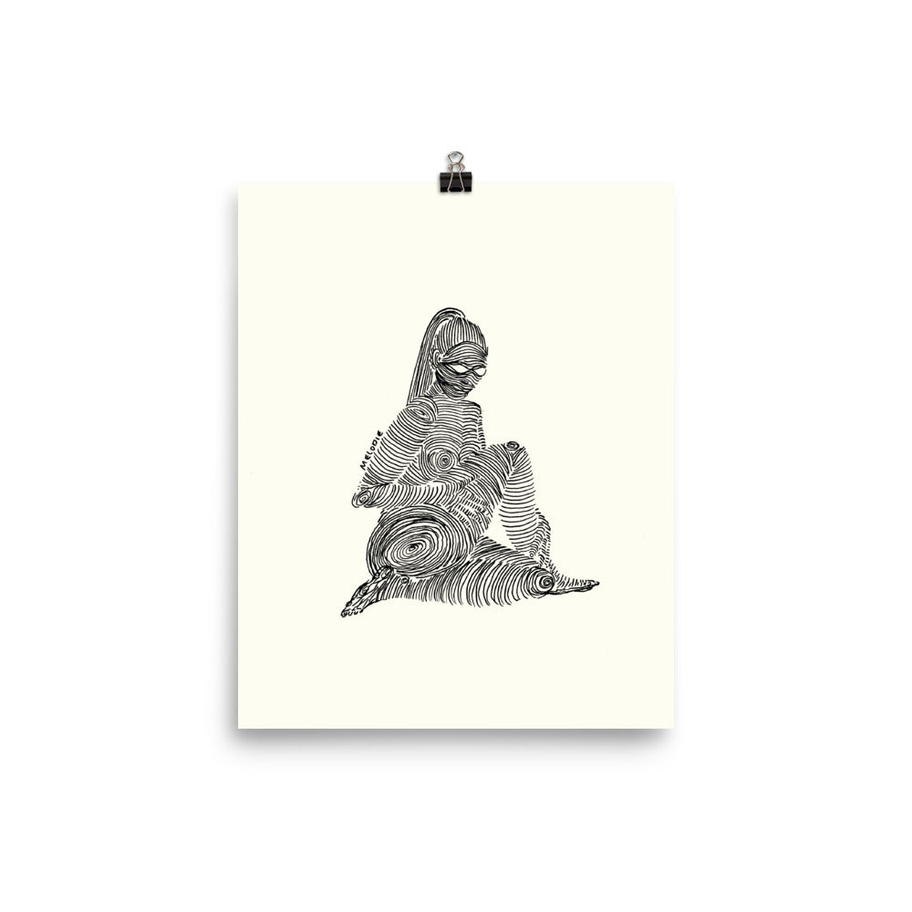 " 2/7 Deadly sins " Black Ink, Print/Poster