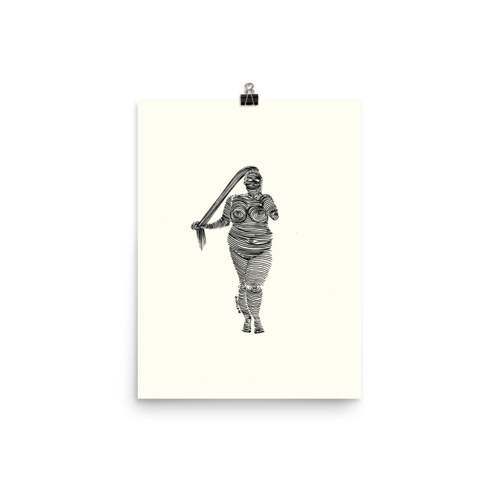 " 4 /7 Deadly sins " Black Ink, Print/Poster