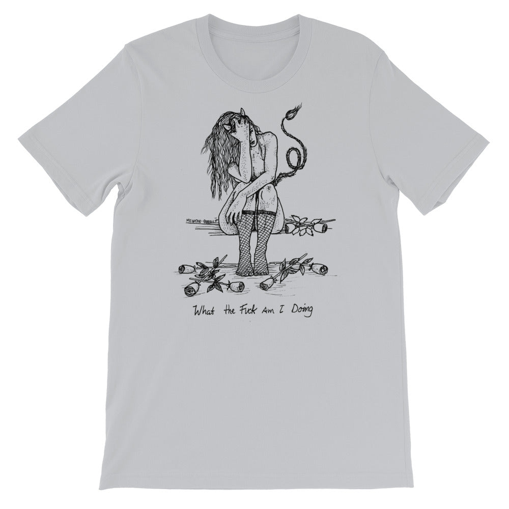 " WTF Am I Doing ? " Short-Sleeve Unisex T-Shirt
