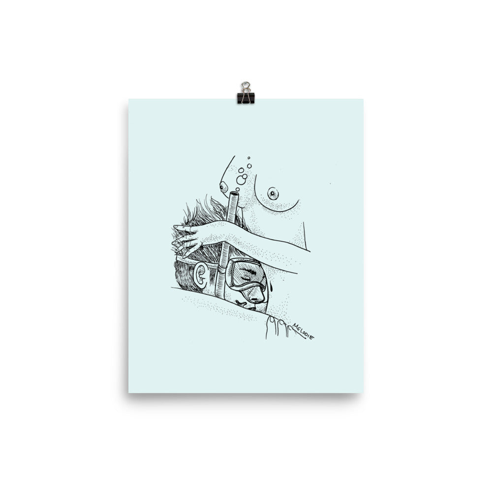 " underwater " Print Poster