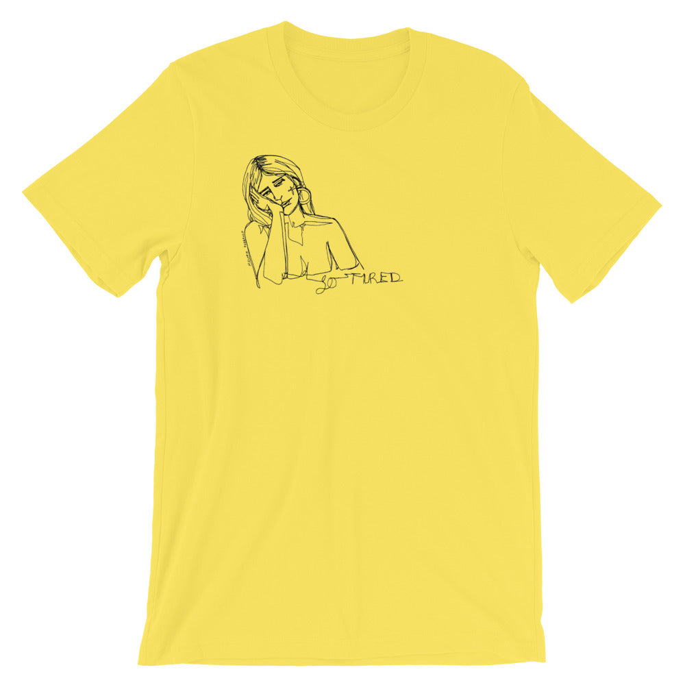 " WTF Am I Doing ? "X " So Tired " Front And Back Print Short-Sleeve Unisex T-Shirt