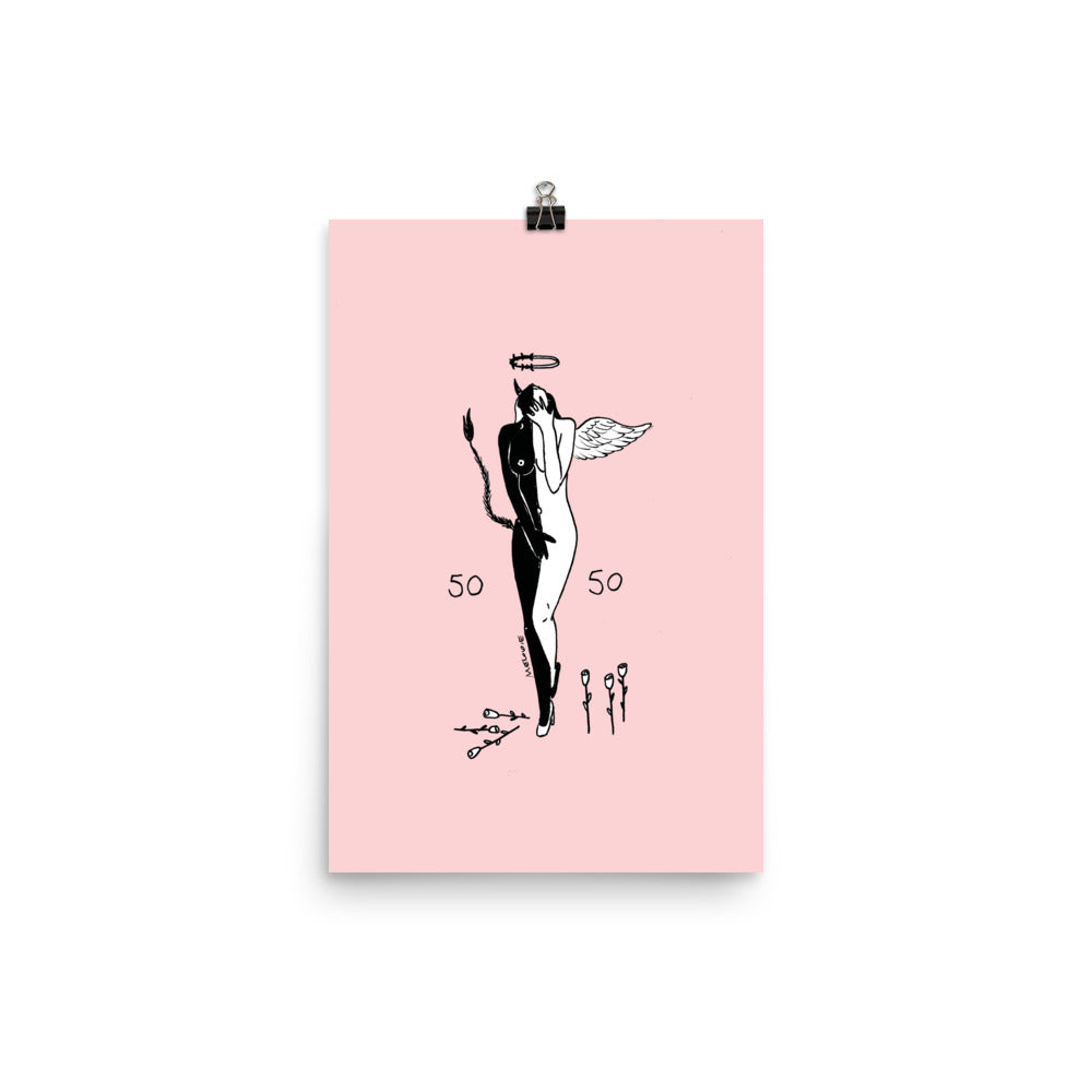 " 50/50, Angel/Demon " Print / Poster